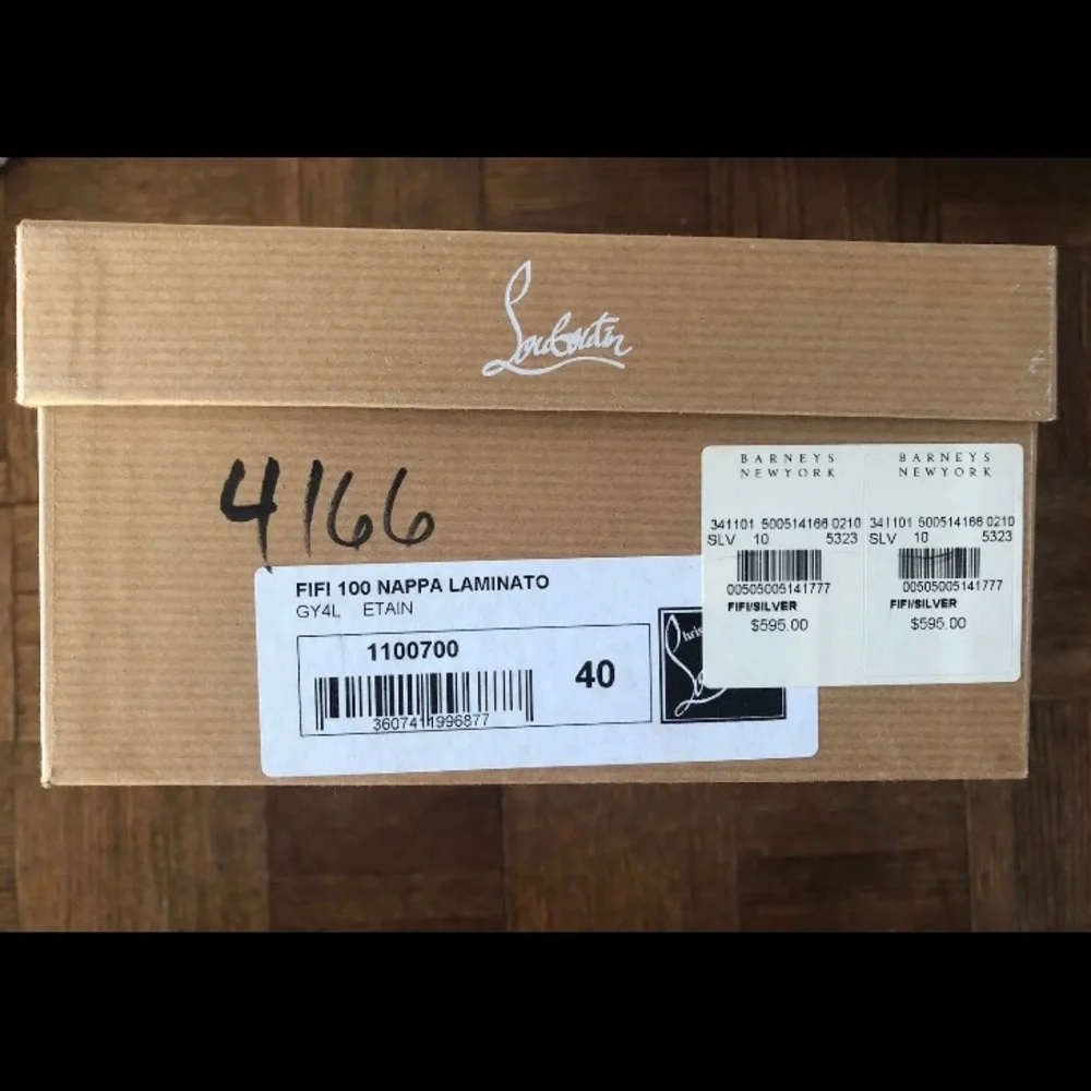 Christian Louboutin Silver Fifi Pumps 40 - Picture 11 of 12